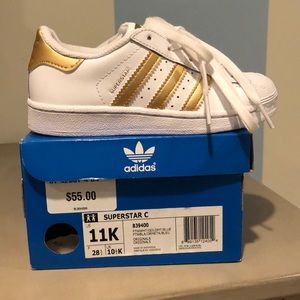 Adidas Superstar white/gold